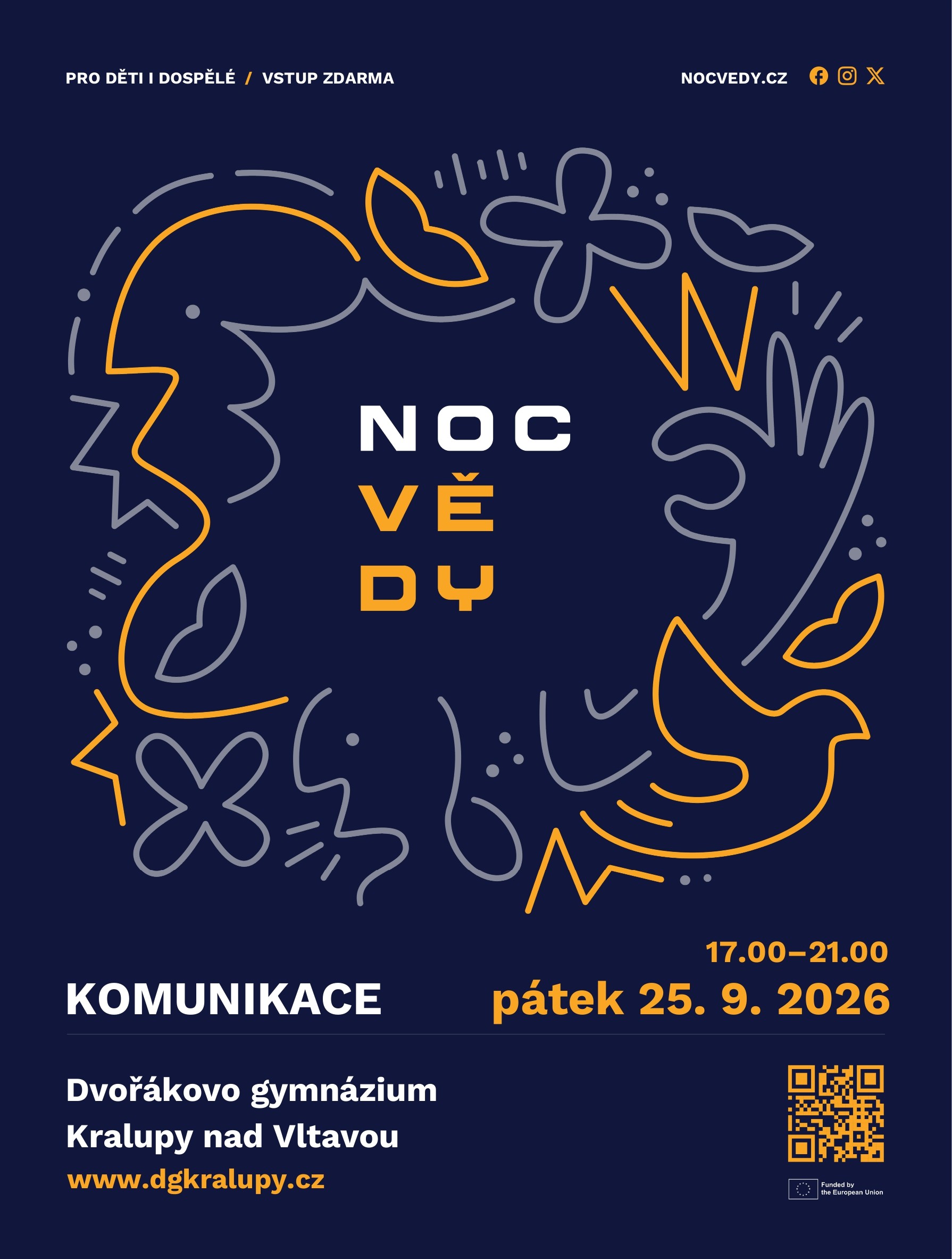 Noc vědy 2026 - pátek 25. 9. od 17 do 21 hod