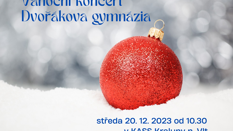 Vánoční koncert Dvořákova gymnázia 2023