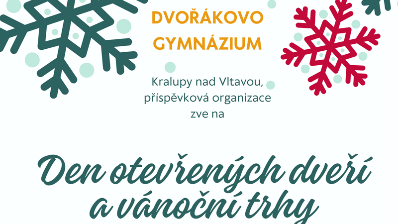 Den otevřených dveří - středa 3. prosince 2025 od 14:30 do 17:00