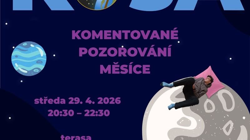 Pozorování úplňku Měsíce - středa 29. 4. od 20:30 do 22:30 na terase DG