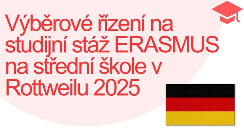 Studijní stáž Erasmus na střední škole v Německu 2025